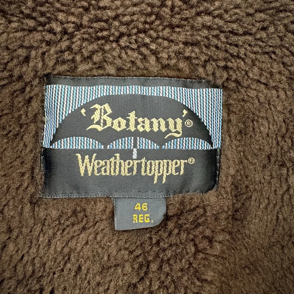VTG Botany Weathertopper Beige Trench Coat XL with Brown Lining
